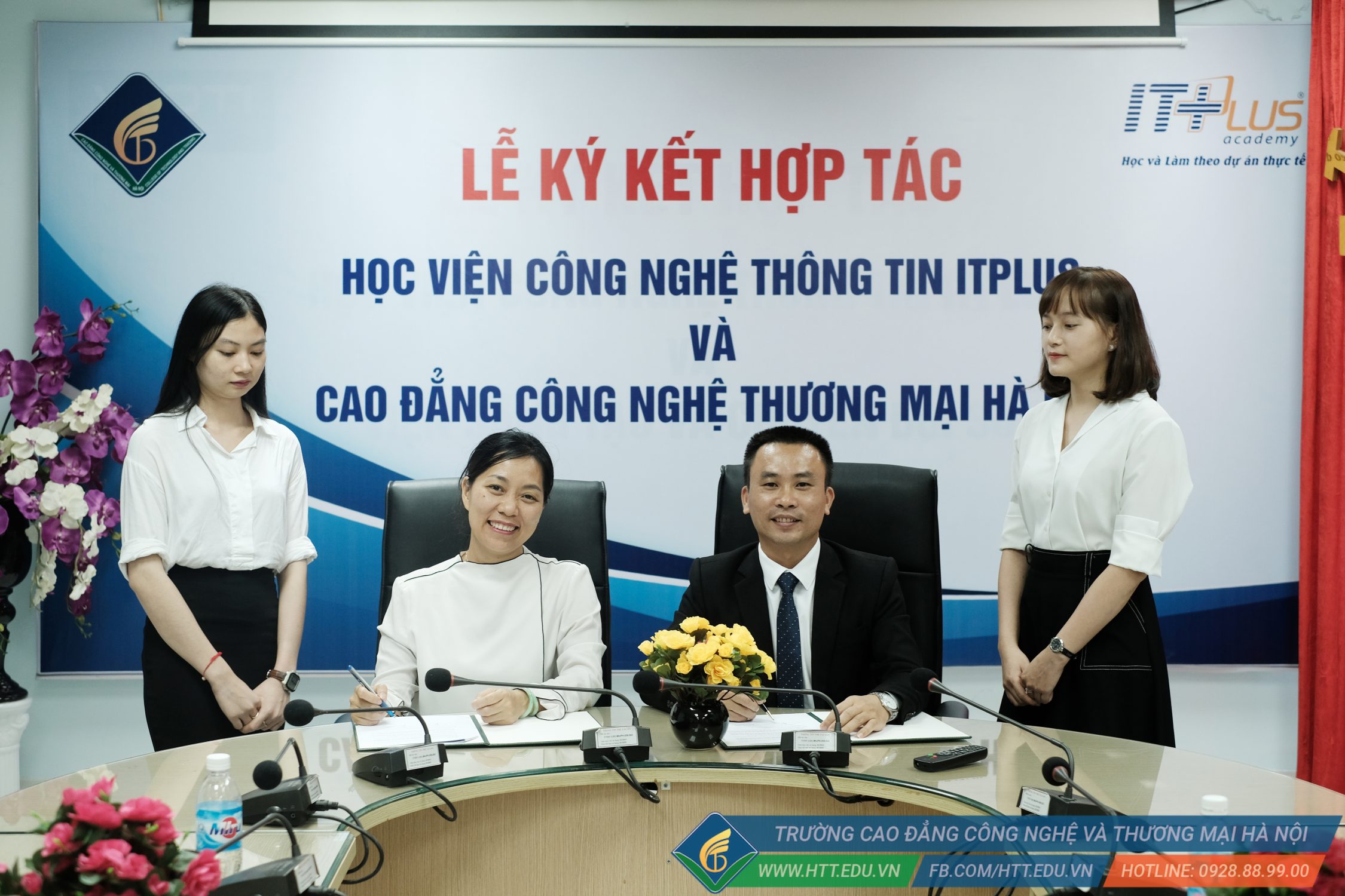 Lễ Ký Kết Hợp Tác giữa HTT và Học Viện Công Nghệ Thông Tin ITPLUS