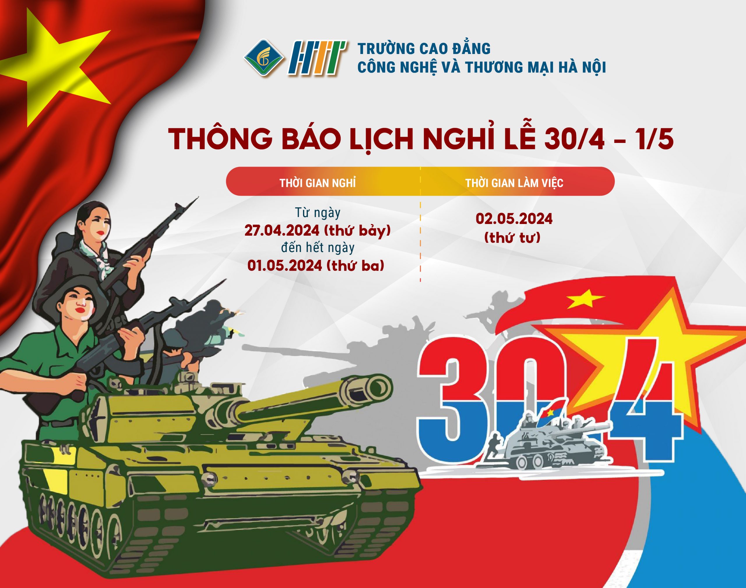 thông báo nghỉ lễ