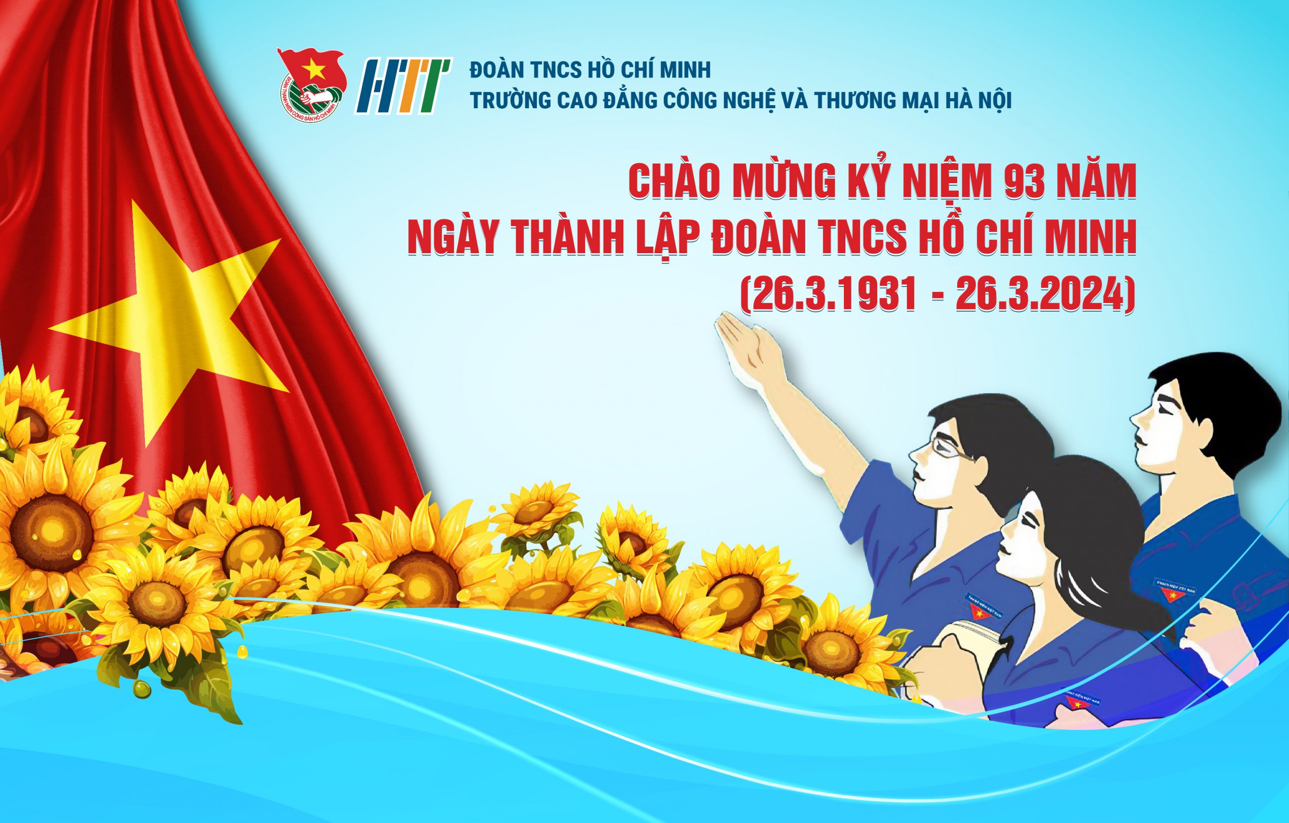 Chào mừng 93 năm thành lập đoàn TNCS Hồ Chí Minh